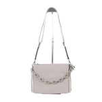 Miss Caprice - The Luna two-tone Cross body bag offers a stylish and functional accessory. This bag features a two tone color scheme with a chain accent and zipper closure. The cross body design allows you to carry your items while keeping your hands free and providing maximum security. Experience convenient and stylish storage with the Luna Cross Body Bag.