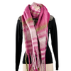 Ava - foulard couleurs rayées avec frange||Ava - striped color scarf with tassels