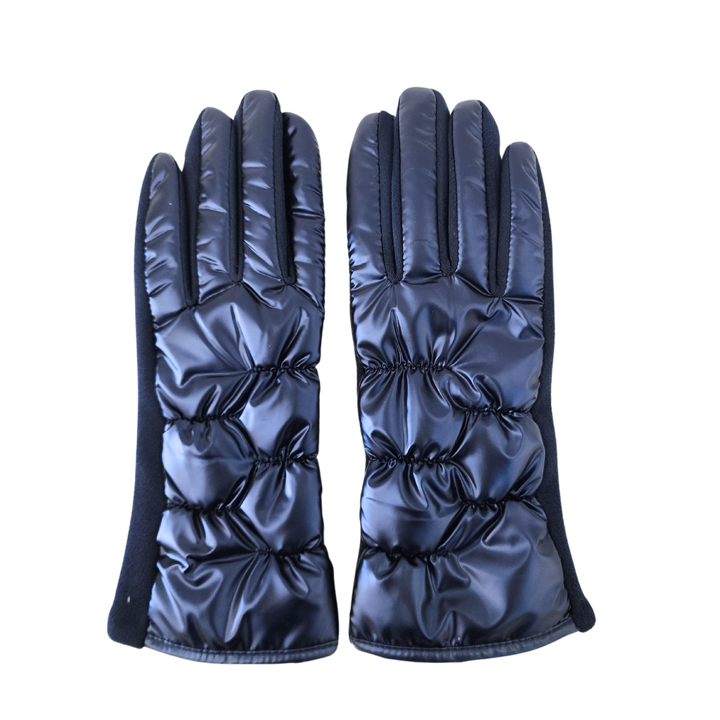 Janice Marin - gants matelassés||Janice Navy - quilted gloves