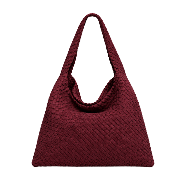 Kalyana - Sac à épaule bourgogne||Kalyana - Burgundy shoulder bag