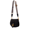 Kylie - Simili suède sac bandoulière Noir||Kylie - Black faux suede crossbody bag