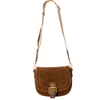 Kylie - Simili suède sac bandoulière Naturel||Kylie - Tan faux suede crossbody bag