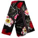Lily Rose - Foulard noir et rouge||Lily Rose - Black and red scarf