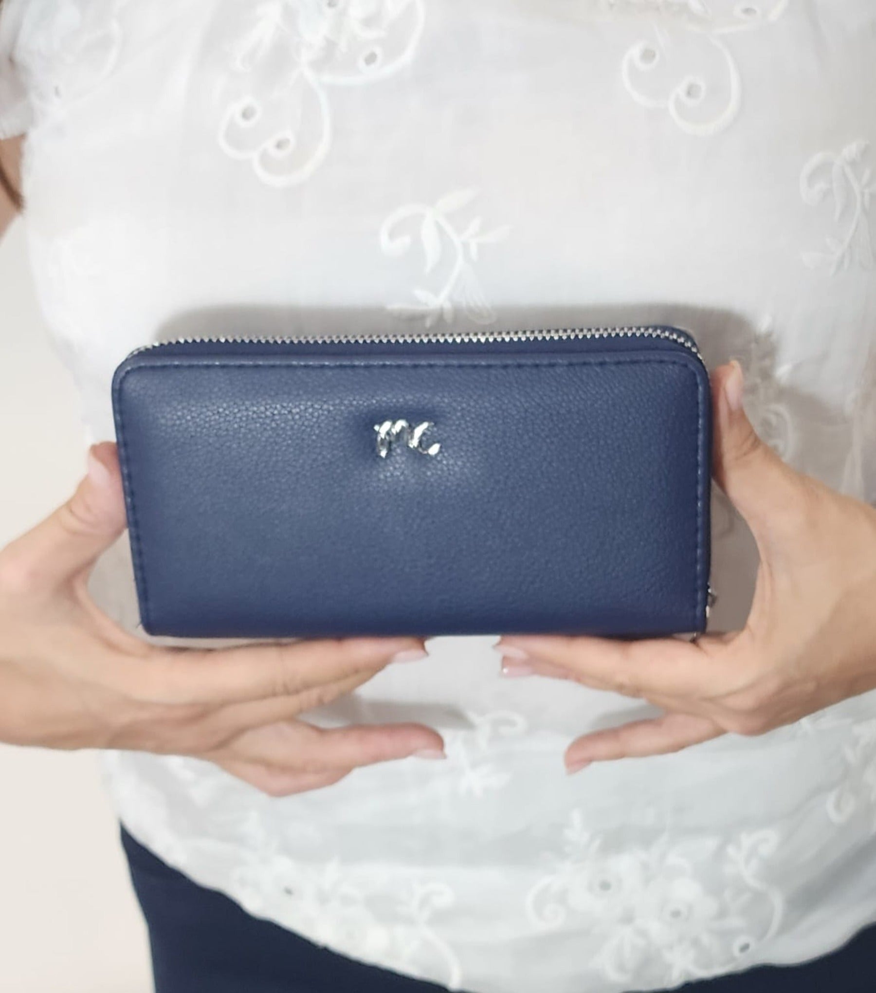 Mia Grand portefeuille fermoir marin||Mia Grand portefeuille