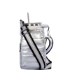 Mira - sac pour bouteille en argent||Mira - silver bottle holder bag