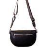 Priscilla - Simili suède sac bandoulière Noir||Priscilla - Black Faux suede crossbody bag