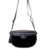 Priscilla - Simili suède sac bandoulière Noir||Priscilla - Black Faux suede crossbody bag
