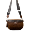 Priscilla - Simili suède sac bandoulière Brun||Priscilla - Brown Faux suede crossbody bag