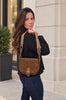 Kylie - Simili suède sac bandoulière Naturel||Kylie - Tan faux suede crossbody bag