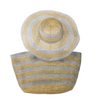 Zeina - Sac fourre-tout et chapeau soleil||Zeina - Tote with sun hat