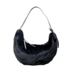 Sofia - Sac à épaule en fausse fourrure noir||Sofia - Black faux-fur hobo bag (Copy)