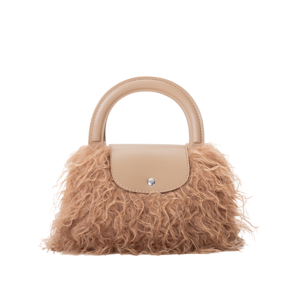 Trixie - Sac à poignée taupe||Trixie - Taupe top handle bag