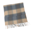 Penelope - Foulard carreaux pastel bleu||Penelope - Blue soft plaid scarf