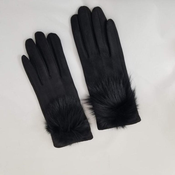 Pump - Gants avec pompon fourrure||Pump - Gloves with fur pompom